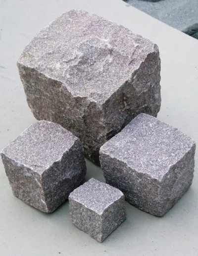 Granit -Pflaster Manga – Rot – Produkt von Natursteine Dayan